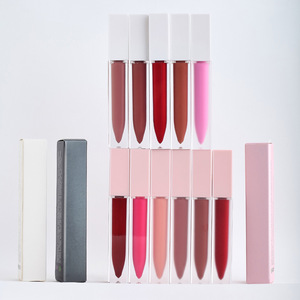 Logo personalizzato Private Label minerale <span class=keywords><strong>di</strong></span> lunga durata impermeabile opaco e luccicante lucidalabbra vegano <span class=keywords><strong>rosa</strong></span> Nude - Product Image 6