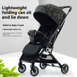 Poussette bébé pliable légère et compacte, cadre en acier inoxydable, coton, capacité de charge 20 kg, idéale pour l'<span class=keywords><strong>avion</strong></span> - Product Image 3