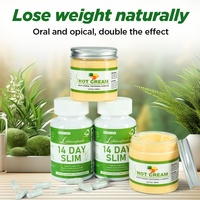 Produits brûleurs de graisse à base de plantes à étiquette privée personnalisée Chinaherbs, produits minceur pour la perte de poids, capsules et crème chaude, kit minceur