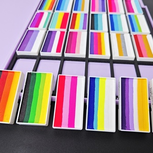 Bộ dụng cụ vẽ mặt cầu vồng tùy chỉnh bán buôn, đồ dùng cho lễ hội, đồ dùng vẽ thân thể, an toàn và không độc hại - Product Image 5