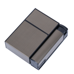 Wholesale Portable Automatic Tobacco <strong>Cigarette</strong> Case <strong>Cigarette</strong> Boxes <strong>2</strong> In <strong>1</strong> Kit 20pcs <strong>Cigarette</strong> Holder With <strong>Lighter</strong> - Product Image 5