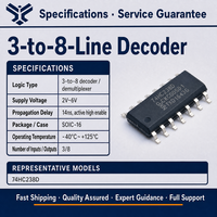 Décodeur-Démultiplexeur CMOS 3 à 8 lignes Nexperia 74HC238D 653 SOIC 16, CI logique pour ingénieurs en électronique, conforme RoHS