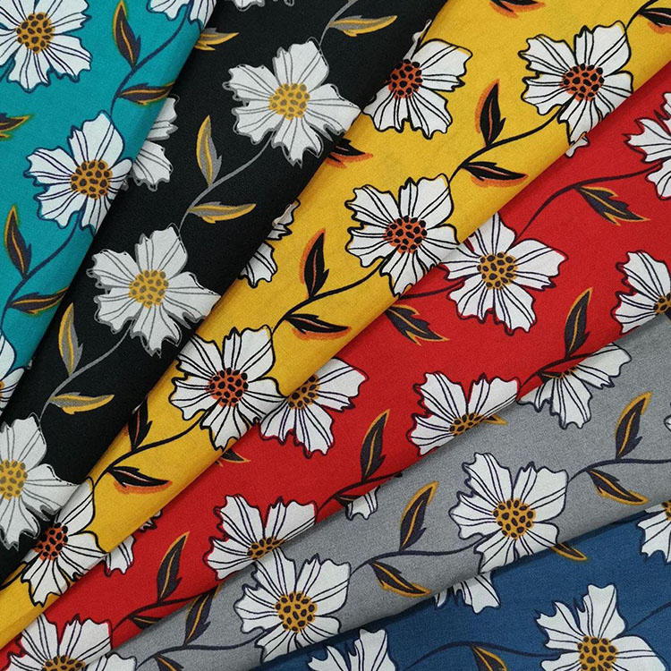 Новая высококачественная разноцветная ромашка Хризантема 100% хлопок поплин печать ткань для женщин и детей одежда
