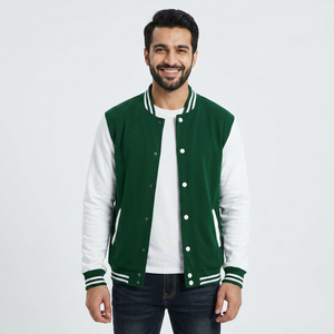 Fabricant OEM Veste universitaire Letterman de haute qualité pour l'université Patches de broderie personnalisés CollegeBaseballjacket pour hommes - Product Image 1