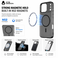 Coque de téléphone magnétique personnalisée ATB pour iPhone 18 17 16 Pro Max, cerise foncée translucide, antichoc, vente en gros