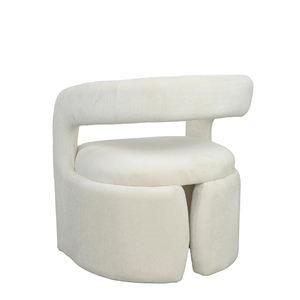 Ghế ăn bọc vải, đệm dày, thiết kế cong hiện đại, sang trọng dành cho nhà ở, khách sạn, phòng khách - Product Image 6