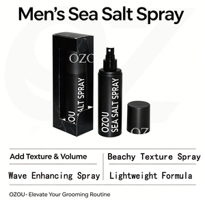 Spray capillaire au sel OZOU pour hommes, tenue forte et flexible, texture non collante, mini-boîte cadeau offerte, 20 ans d'expérience - Product Image 3