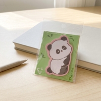 Bloc-notes autocollants mignons en forme d'animaux de dessin animé, bloc-notes adhésifs, cartes de rappel pour étudiants, bureau, études