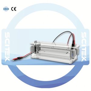 Chambre d'électrophorèse sur gel verticale SCITEK ET-V04II, personnalisable OEM, collage horizontal, capacité de tampon de 800 ml, haute résistance - Product Image 5