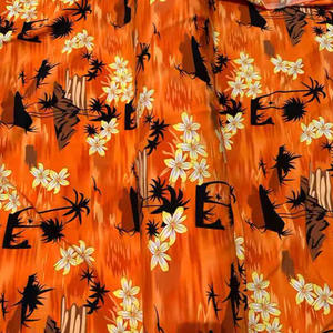 100D Polyester Crêpe Spandex Vintage <span class=keywords><strong>Mango</strong></span> 4 Tissu extensible dans les quatre sens 120gsm Tissu imprimé super doux - Product Image 3