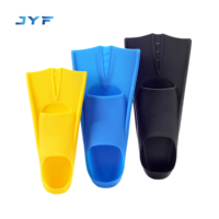 JYF Palmes de natation en silicone courtes les plus populaires pour adultes et enfants, flexibilité supérieure