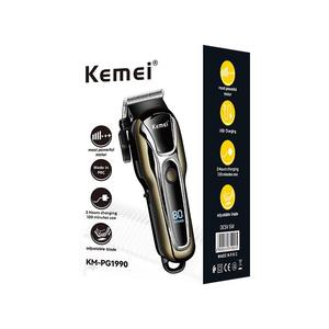 Cortadora de Pelo Eléctrica Kemei KM-1990PG Recargable, Cuerpo Metálico, 7000-9000 rpm, Alta Potencia para Uso en Salón - Product Image 2
