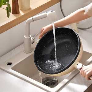 Poêle électrique Midea 4,1-6L, revêtement antiadhésif, couleur laiteuse, cuisinière multifonctionnelle pour usage domestique - Product Image 1