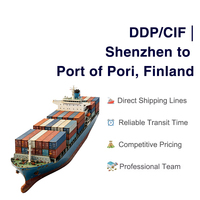 Transitaire maritime professionnel Chine vers le port de Pori en Finlande Expédition LCL DDP CIF Marchandises dangereuses et générales 7x24
