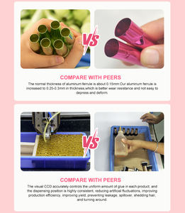 Lot de 12 pinceaux de maquillage en bois végétalien professionnel de luxe rose Ensembles de pinceaux cosmétiques en gros avec nœud - Product Image 4