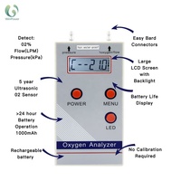 Analyseur d'oxygène ultrasonique portable Winpower RP-01, détecteur à stabilité élevée pour usage médical, mesure l'O2 de 21 à 95,6 %, débit de 0 à 20 L/min