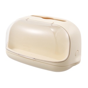 Caja de pañuelos multiusos de color blanco crema con figuras de dibujos animados para el hogar, sala de estar, mesa de centro, almacenamiento - Product Image 5