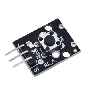 TZT KY-004 3pin Botão Interruptor Chave Módulo <span class=keywords><strong>Sensor</strong></span> para <span class=keywords><strong>Arduino</strong></span> Diy Starter Kit 6*6*5mm 6x6x5mm KY004 - Product Image 5