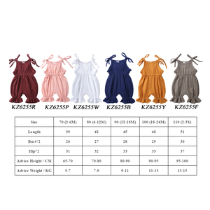 Commercio all'ingrosso del bambino <span class=keywords><strong>vestiti</strong></span> della ragazza di <span class=keywords><strong>estate</strong></span> della ragazza Complessiva Ruffle Globale Per Le Ragazze pagliaccetti del bambino lino abbigliamento per bambini - Product Image 3