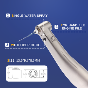 AI-X35L Tay Khoan Nha Khoa Nội Nha Giảm 10:1 Tốc Độ Thấp Cho Tập Tin Động Cơ 60 Độ Xoắn Đơn Phun Quang Học Tối Đa: 4,000 Phút-1 - Product Image 3