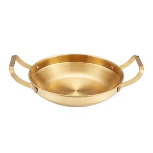 चीनी शैली स्टेनलेस स्टील समुद्री भोजन बर्तन गर्म बर्तन फ्लैट नीचे उथले वाणिज्यिक फ्राइड चिकन पैन वोक रामी पॉट डबल कान पॉट - Product Image 1