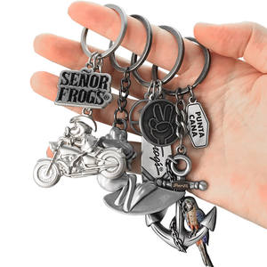 Llavero Metálico Vintage <span class=keywords><strong>de</strong></span> Motocicleta con Personaje 3D <span class=keywords><strong>de</strong></span> <span class=keywords><strong>Senor</strong></span> Frogs, Souvenir <span class=keywords><strong>de</strong></span> Punta Cana, Venta al Por Mayor - Product Image 1