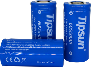 แบตเตอรี่แบบชาร์จได้ Tipsun 32700 3.2V 6000mAh 3C - Product Image 3