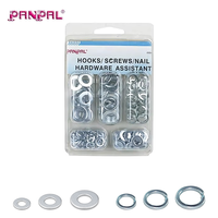 Lot de 110 rondelles en acier au carbone zingué, assortiment de rondelles plates et à ressort, outils à main pour boîte à outils, vente en gros d'usine OEM