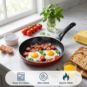 Batterie de cuisine ergonomique en aluminium antiadhésive de 15 pièces à poignée en bakélite, durable et moderne, au <span class=keywords><strong>prix</strong></span> de gros - Product Image 5