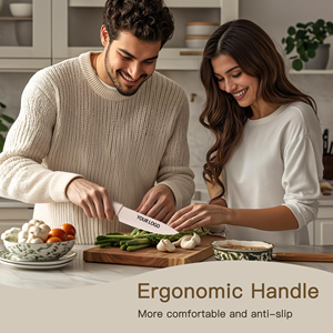 Juego de Cuchillos de Cocina de 13 Piezas al por Mayor con 6 Protectores de Hoja, Acero Inoxidable, Cuchillo de <span class=keywords><strong>Chef</strong></span>/Utilitario/Rebanador/de Frutas/de Pan, Profesional - Product Image 3