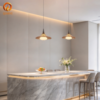 Lustre de cuisine européen de luxe moderne, réglable en hauteur, en aluminium, à montage en surface, lampe suspendue LED, éclairage de plafond à intensité variable