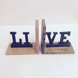 ATIQCO Support de Livre Rectangulaire Moderne en Bois Naturel à Motif Paysager, Cadeau pour Lecteurs Passionnés - Product Image 1