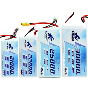 Looybat dung lượng lớn 30000mAh 30Ah 6S 22.2V 15C 30C lco RC Lipo Graphene Pin gói cho máy bay không người lái RC máy bay trực thăng với as150 xt90 - Product Image 1