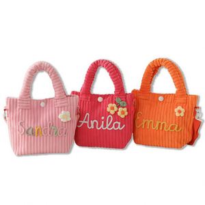 Personalized Cute <b>Corduroy</b> Crossbody <b>Bag</b>, Women Travel <b>Tote</b>, Custom Embroidered Handbag, Birthday Gift, Mini Shoulder <b>Bag</b> - Product Image 1