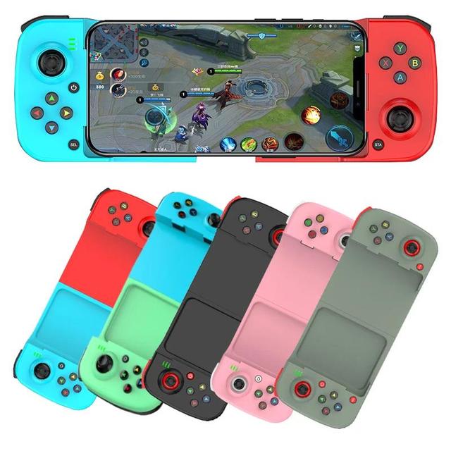 D3 Wireless BT 5.0 Stretchable Gamepad for Mobile Phone Android IOS Devices Retractable Joystick for PC Video Game Controller