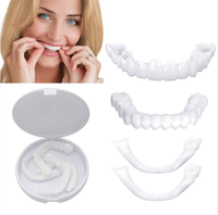 Prothèse dentaire professionnelle Beauti Snap en silicone et plastique sans BPA, qualité alimentaire, couvre-dents supérieurs et inférieurs avec taille personnalisée pour un sourire