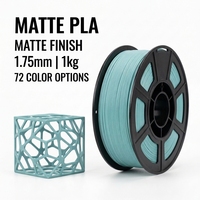 BIGGOLDEGG Filamen Matte PLA 1.75mm 1kg 61 Pilihan Warna untuk Pencetakan 3D FDM Model DIY dan Kerajinan Dekoratif