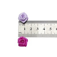 E-Magic mini rose fait main pour emballer ruban auto-adhésif noeud pas cher décoration de fleurs de rose ruban de satin fleurs de rose