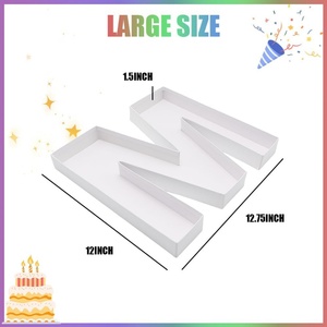 Caja Decorativa de Cartón de 12 Pulgadas con Forma de Letra M, Rellenable, para Alimentos y Charcutería, Marca ZIJRXQ - Product Image 6
