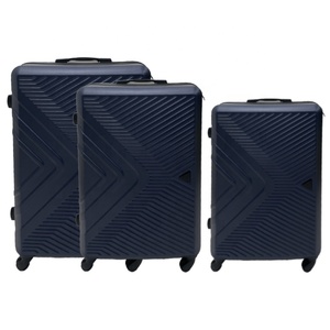 Hot <strong>Sale</strong> Export AE UAE ABS 20 24 28 3pcs Trolley 4-Wheel Spinner Men's Travel <strong>Suitcase</strong> Set with Polyester Lining - Product Image 1
