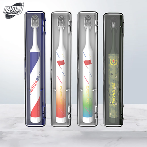 فرشاة أسنان للسفر بمقبض بلاستيكي وتصميم دفع معجون الأسنان الدوار، مبيعات مباشرة من المصنع، مناسبة للفنادق - Product Image 1