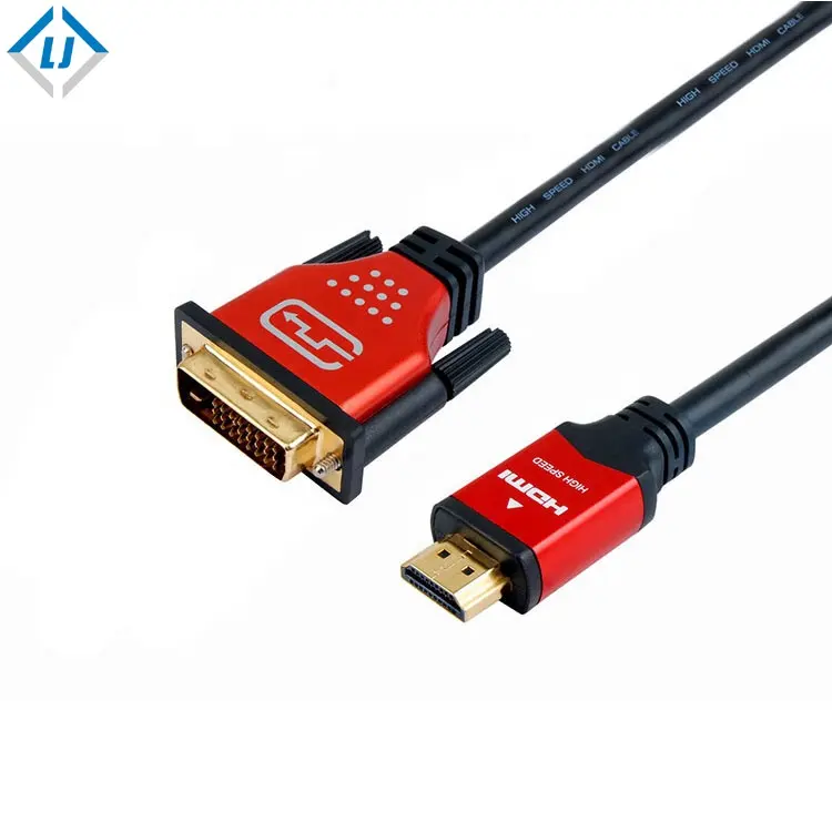 Cable Dvi 2560*1440P 24K Dvi To HDMI Cable Male To Male Video Cable For Computer Projector 1080P