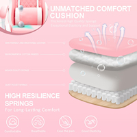 Haute Qualité Rose Jeu Économie Lecteur Jolies Filles Blanc Scorpion Racing Gaming Gamer Chaise Pivotante Avec Repose-pieds pour Enfants