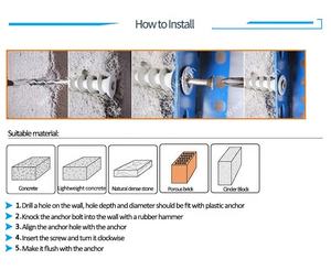 Elekh 13*42mm Nylon Wanda nker Kit 25 25 Trockenbau schraube Trockenbau Wand stecker Schraube Anker Kits 25 Nylon Wanda nker 25 Schrauben - Product Image 4