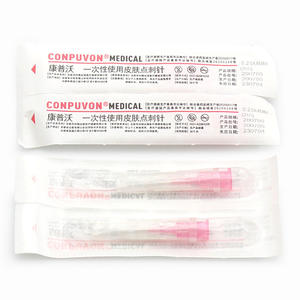 Aguja desechable para punción cutánea Conpuvon Medical 31G 0.23X4MM para uso microcosmético - Product Image 1