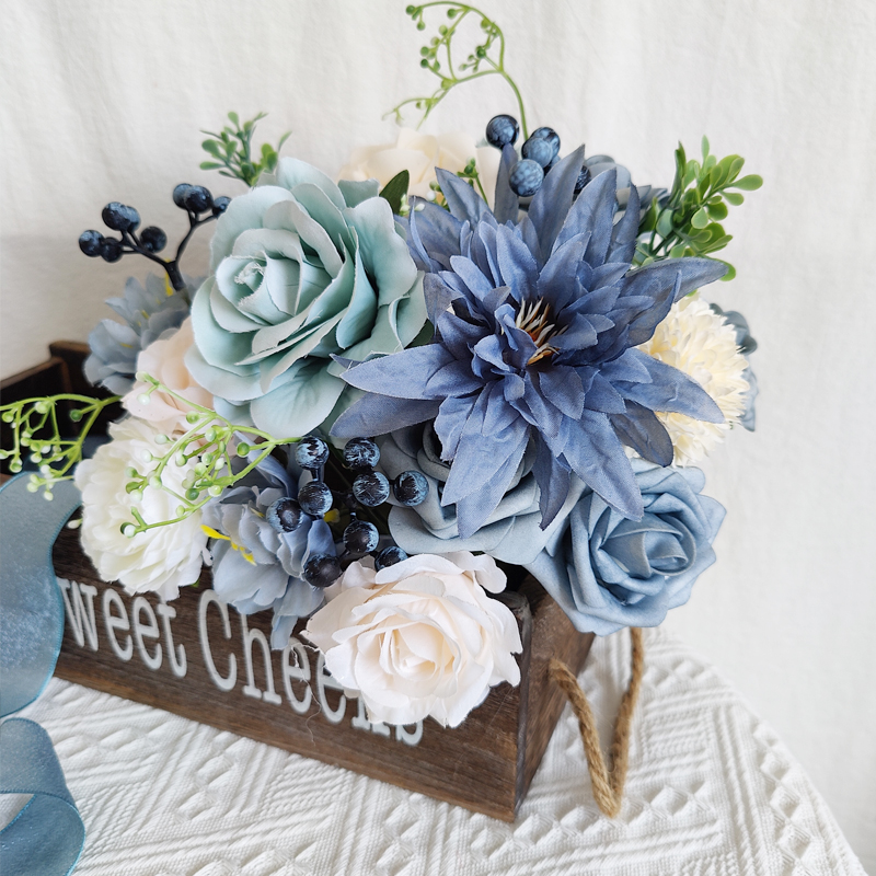 LH025 สีฟ้าและสีขาว