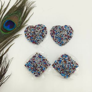 Cache-tétons en strass, pasties ornées, autocollants brillants, glands ornés <span class=keywords><strong>de</strong></span> pierres, strass adhésifs pour les seins pour femmes, tenue <span class=keywords><strong>de</strong></span> festival - Product Image 5
