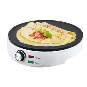 Aifa 12英寸电烤盘接触烤架绉纱和煎饼机与温度控制
