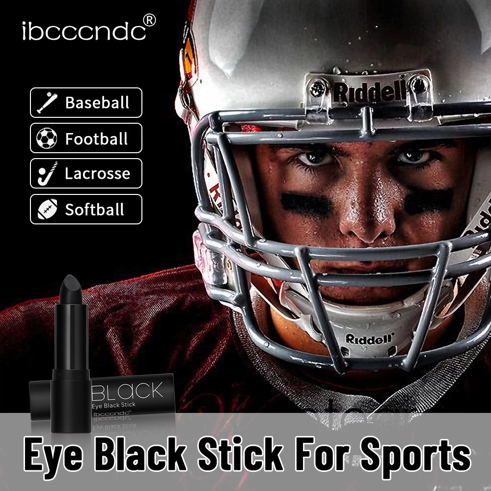 face with eye black football helmet HOSAILY Stick, Green Eyeblack Sporting Paint for Softball Baseball Lacrosse Long Lasting Cream Face Body Paint Stick for Halloween Costume Cosplay Party Eye Makeup-Green,1pcs : Beauty Clip a black diamond helmet visor for football to your helmet and keep the sun off your face when youre playing CAHIUYOA 3P Eye Black Stick