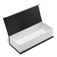 Nouvelle boîte à lunettes pliable noire de luxe, personnalisable avec logo, style rétro, populaire, pour emballage de lunettes de soleil et étui à lunettes de vue